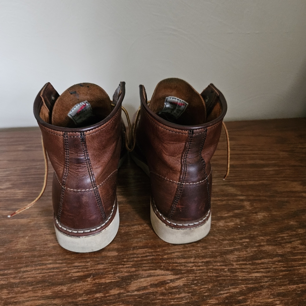 Red Wing 6 In Moc Toe Boots - Picture 3 of 7